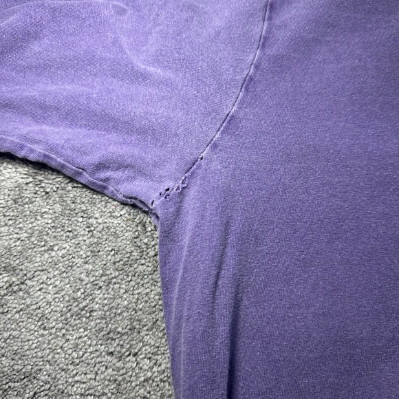 Stussy Medusa T-Shirt Men Medium Purple Long Sleeve Distressed Faded Streetwear - Picture 12 of 16